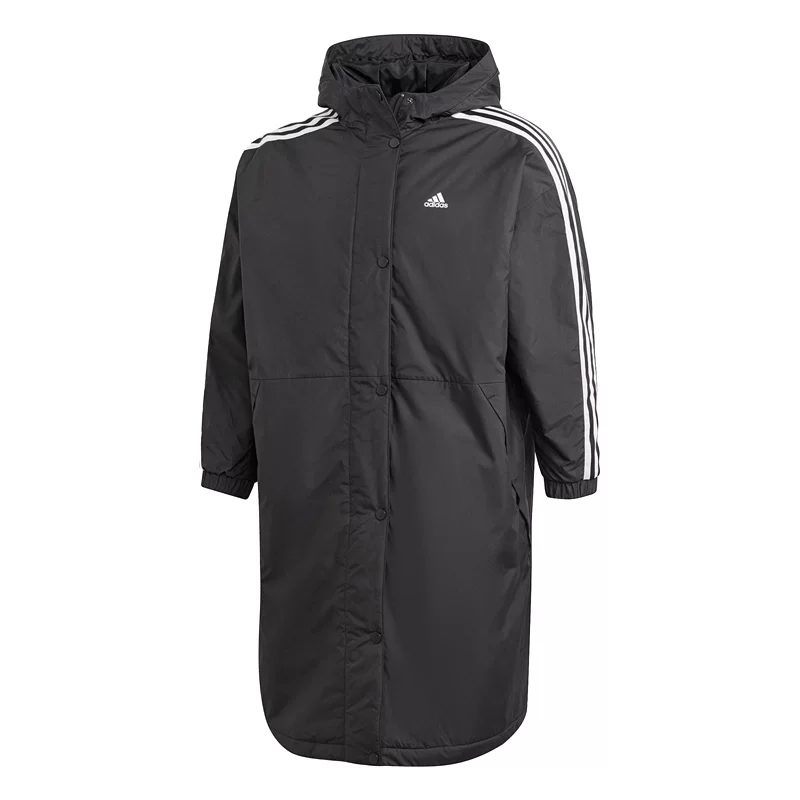 Худи длинный Adidas для тепла в пути, спортивная пуховик-куртка