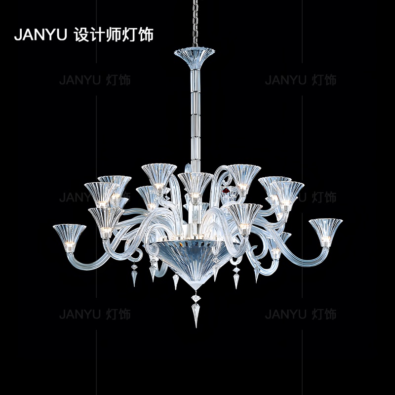 French Baccarat Thousand Nights Gloss Series Original Replica French Light Luxury Living Room Crystal Chandelier