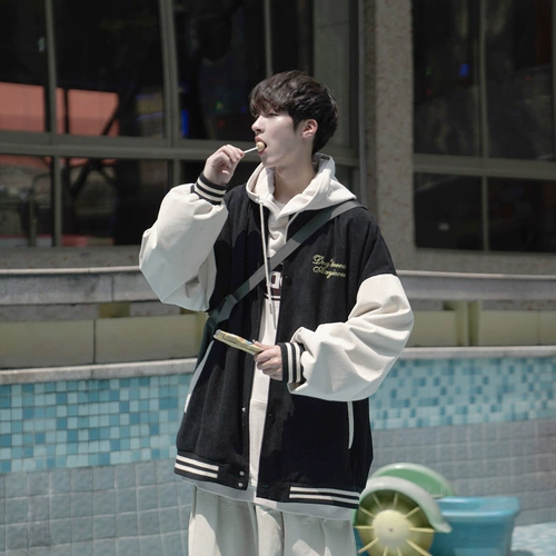 Осенняя бейсбольная форма, мужская куртка для отдыха для школьников, с вышивкой, подходит для подростков