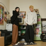 Осенние джинсы, штаны, свободный прямой крой, в американском стиле