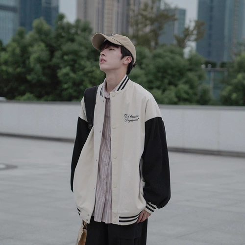 Осенняя бейсбольная форма, мужская куртка для отдыха для школьников, с вышивкой, подходит для подростков