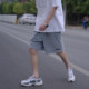 A2024 ຜູ້ຊາຍ summer ໃຫມ່ສັ້ນ drawstring embroidered street casual pants ນັກສຶກສາ versatile ທ່າອ່ຽງກາງເກງ