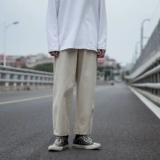 Осенние цветные ретро штаны для школьников, подходит для подростков, свободный прямой крой