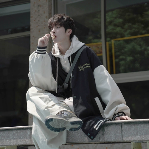 Осенняя бейсбольная форма, мужская куртка для отдыха для школьников, с вышивкой, подходит для подростков