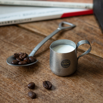 Japan imported AOYOSHI Qingfang retro mini small milk cup milk pot stainless steel coffee latte art cup 304 milk cylinder