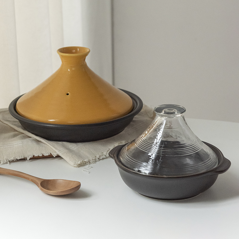 日本製輸入土鍋 タジ鍋 日本製 耐熱土鍋 キャセロール モロッコ風シチュー鍋 家庭用 浅揚げ餃子