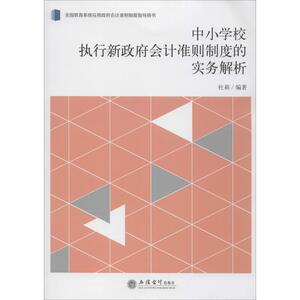 中小学校执行新政府会计准则制度的实务解析 杜莉 正版书籍 新华书店旗舰店文轩官网 立信会计出版社