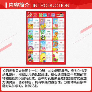 优美儿歌/阳光宝贝大挂图 蓝山 正版书籍 新华书店旗舰店文轩官网 湖南少年儿童出版社