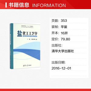 盐化工工艺学 王刚,李建国 主编 正版书籍 新华书店旗舰店文轩官网 清华大学出版社