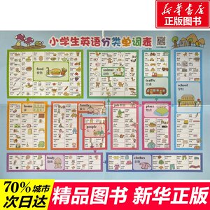 小学生英语分类单词表 考易著 小学英语单词快速记忆法小学生英语单词卡片三年级起点片小学一年级英语启蒙单词卡少儿英语启蒙