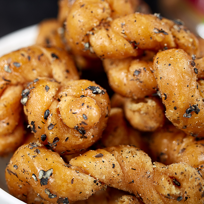 Black Sesame Sweet Ningbo Specialty Drum short ghee Subway Red Hemp Flowers Traditional Casual Snack Handmade Snack