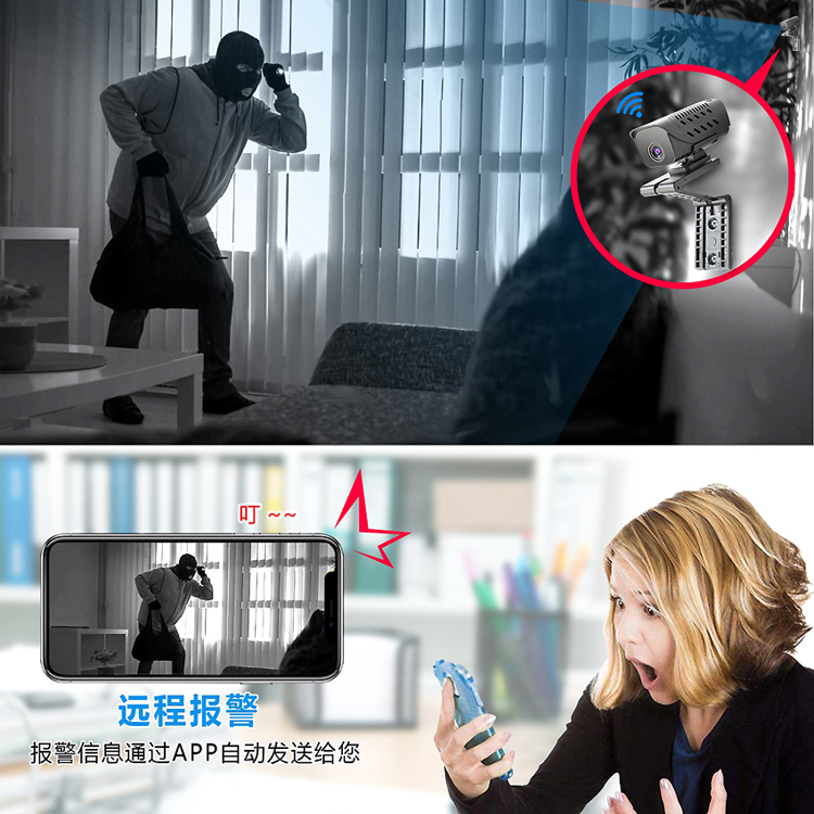 Eagle Eye T9 HD Night Vision Camera mini Mini Monitor Home WIFI Wireless Micro Camera từ xa - Máy quay video kỹ thuật số máy quay phim