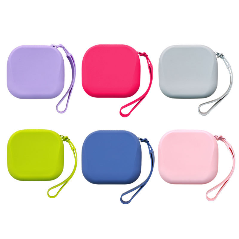 New Card Key Holder, European and American Simple and Fashionable Style, Soft Silicone Material, Children's Coin Purse, Earphone Case