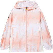(Same style in the mall) Xtep Childrens Clothing Girls Double-layer Windbreaker Autumn Childrens Jacket Medium and Large Childrens Casual Sportswear