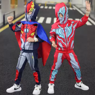 Genuine Galactic Altman clothes Boy Cello Spring and Autumn Set Rosso COSPLAY costume Halloween tide