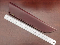 Leather scabbard protective cover Outdoor knife cover Leather sheath head layer cowhide knife cover 27cm blade length suitable for knife shell