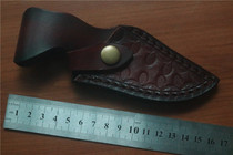 Damascus fruit knife sleeve Straight knife sleeve Vegetable tanned leather knife sleeve Scabbard protective sleeve Non-cowhide