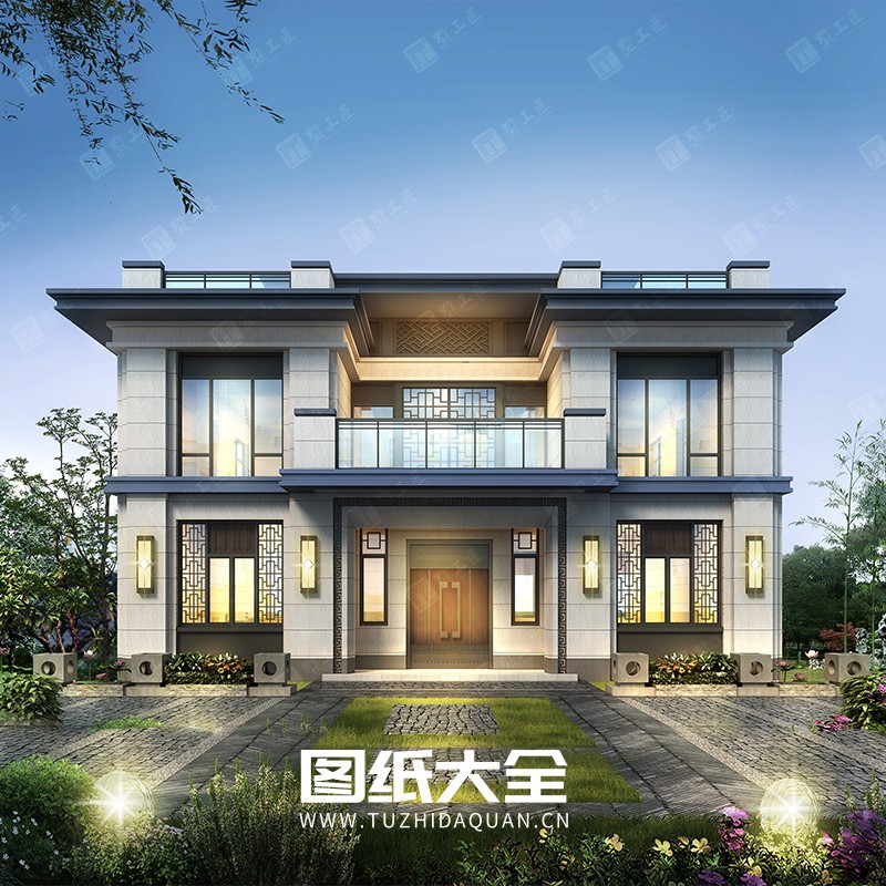 图片[3]-别墅设计图纸农村二层楼房新中式自建房屋设计图施工效果图纸全套