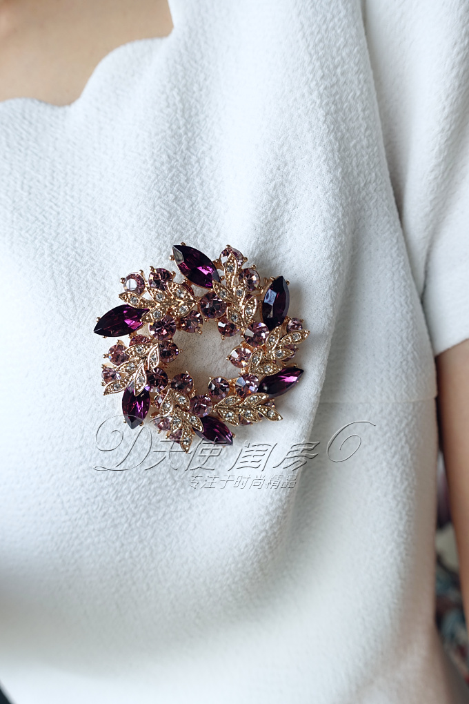 Broche femme en Zircon diamant - Ref 1184205 Image 10