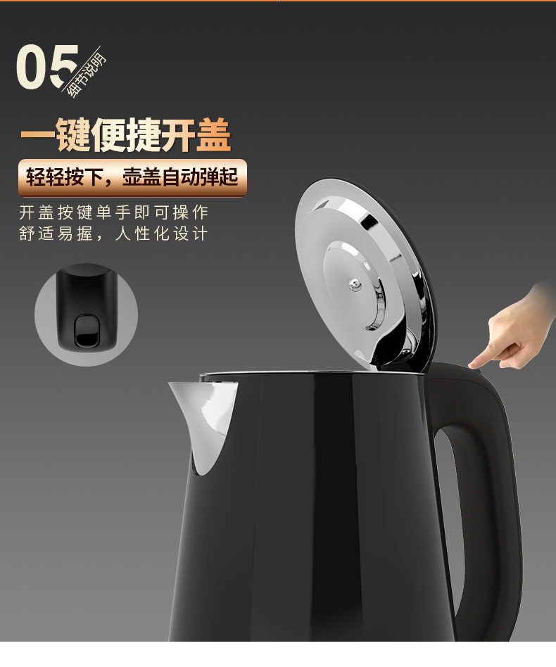 bình đun siêu tốc thủy tinh SUPOR Supor SWF17E20C ấm đun nước điện gia dụng 304 thép không gỉ đun sôi cách nhiệt - ấm đun nước điện bình siêu tốc rẻ