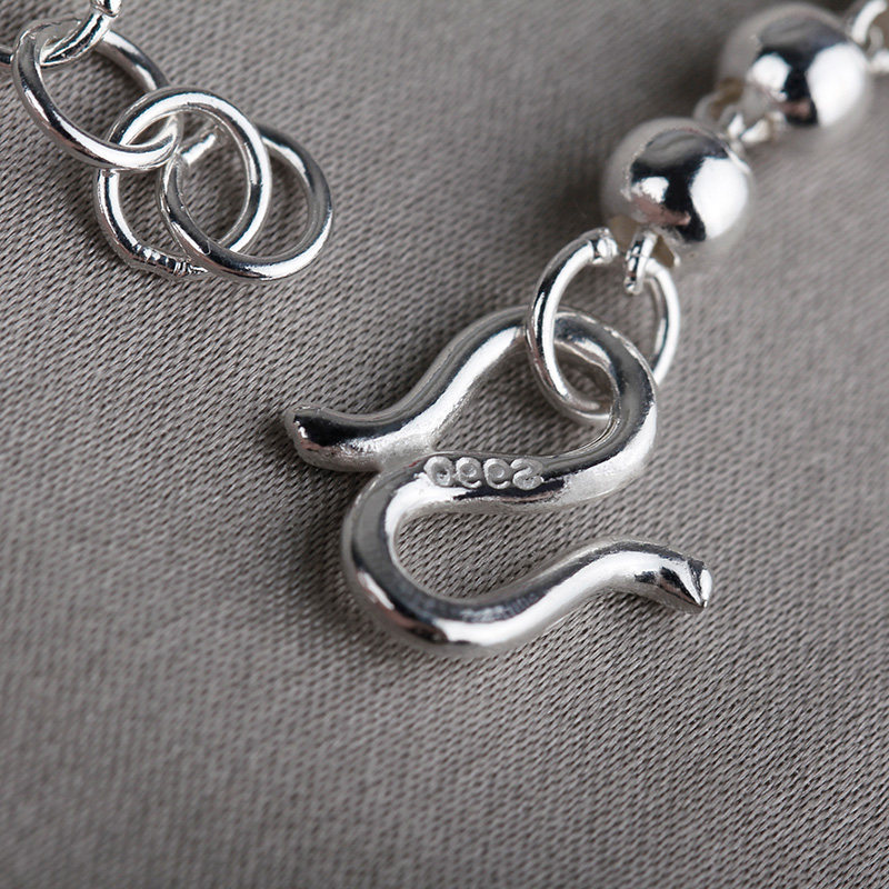 Bracelet de cheville Femme      en Argenterie - Ref 3103604 Image 4