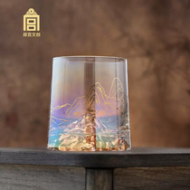 The Palace Museum Wen Chong Qianshan Colorful Glass Cup Taobao Flag Flagship Store Official Web Joint Series Presents