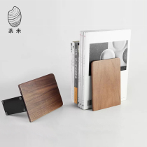 Tea rice Wood) black walnut wood bookend bookshelf desk ornaments desktop storage Bookshelf Board