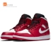 AIR JORDAN 1 Mid Joe AJ1 nhỏ Chicago đỏ nam trắng trong giày bóng rổ 554724-25-605 giay the thao nam Giày bóng rổ