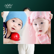 Hot sale cute baby poster Cute baby painting hanging painting wall sticker Newborn baby early education enlightenment happy baby photo