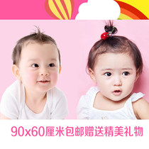 Twin cute baby painting poster mixed-race baby wall sticker doll picture early education bedroom pregnant woman poster A45