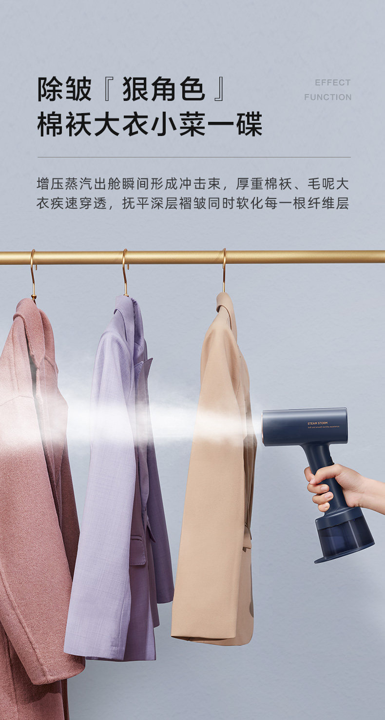 【Doppelte Dampfleistung】Midea tragbarer Dampfglätter elektrisches Bügeleisen neu kompakt 6 Bügelmaschine Haushaltsmodell YBJ21T1