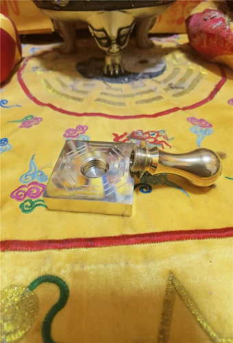 Dao Yinzhang Daojia медная медная медная квадратная печать сплетни Тайдзи Фазонг Алтарь Даосский Закон