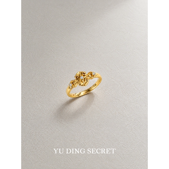 Fish secret 925 sterling silver high-end simple design ring