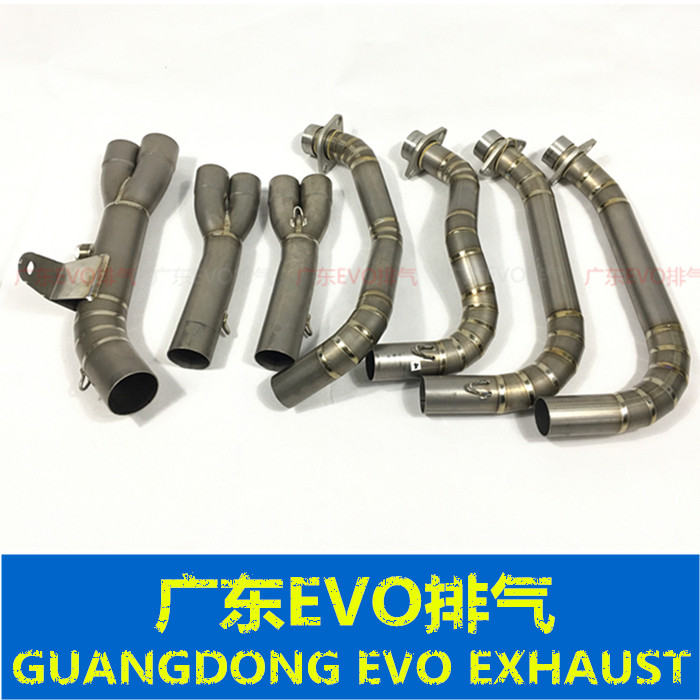 Kawasaki Z900 modified titanium alloy exhaust front midsection matching SC exhaust gas Scorpion exhaust tail section spot