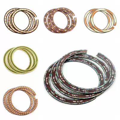 Folk guitar sound hole circle caliber wheel flower sound hole flower making guitar sound hole decoration material accessories for guitar