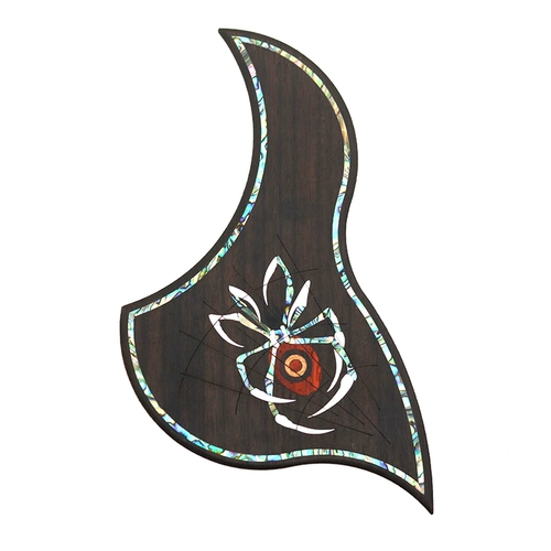 Аксессуары для гитары, накладка из шпона, 41 дюйм, 40, народная декоративная накладка из палисандра, инкрустированная настоящей белой ракушкой в ​​стиле паука