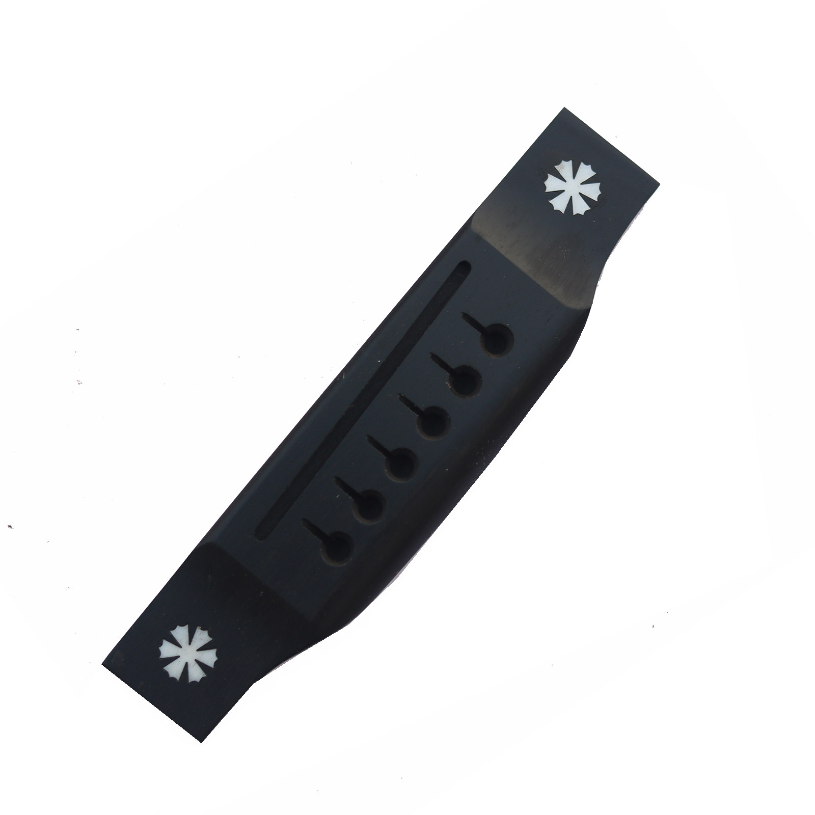 White color bay inlaid 3A Umu MT ballad guitar code and string board qin bridge ballad guitar material matched