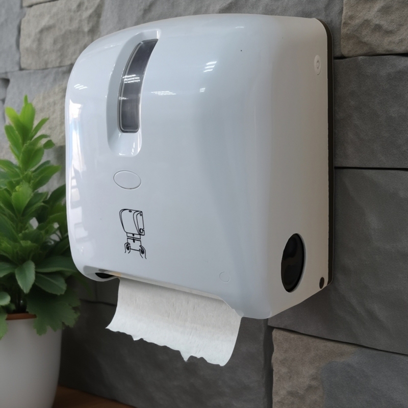 Chuanghang Public Restroom Wall-Mounted Roll Paper Towel Dispenser Auto Cut Manual Paper Cutter Kitchen Roll Type