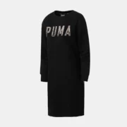 PUMA Hummer váy dài đến đầu gối 2018 mùa xuân và mùa thu mới áo thun cổ tròn áo len thể thao 851868 - Trang phục thể thao