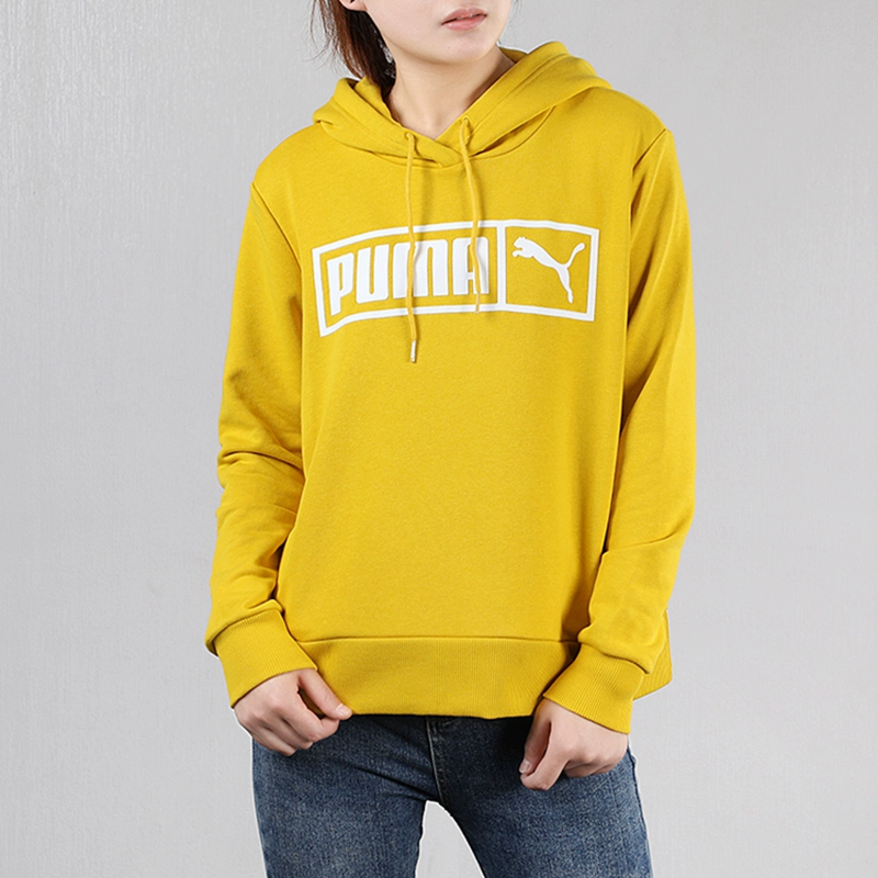 PUMA Puma Womens 2020 áo thể thao mới áo len trùm đầu giản dị 595946 - Thể thao lông cừu / jumper