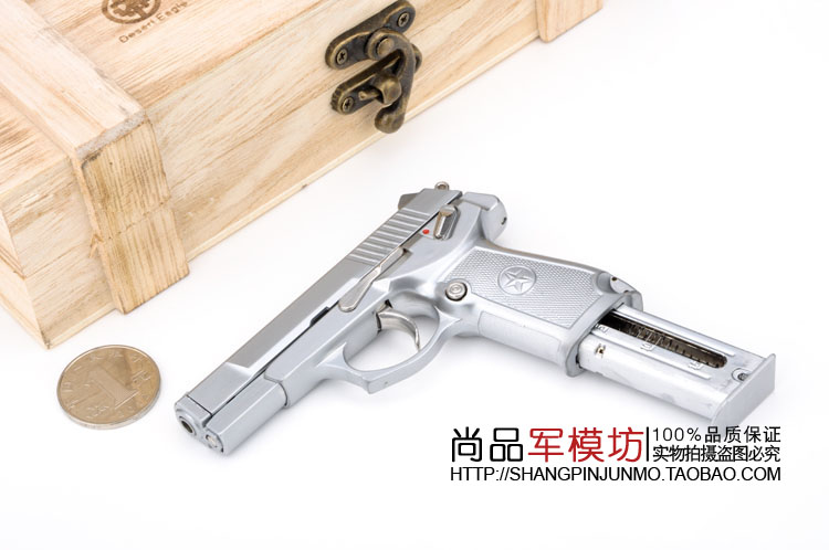 Trung Quốc 92 loại matt bạc phiên bản kim loại súng mô hình 1: 2.05 súng lục mô hình tĩnh có thể tháo rời không thể phóng mô hình xe hơi