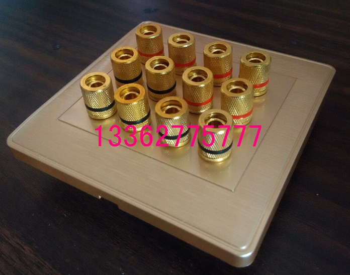 twelve-hole sound box binding post 6 groups of six pairs of banana sockets 5 1 7 1 stereo 86 sound panel 12 head