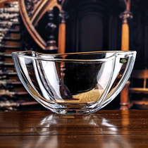 Czech imported BOHEMIA Crystal European modern transparent glass fruit bowl candy wedding new house fruit pot hot sale