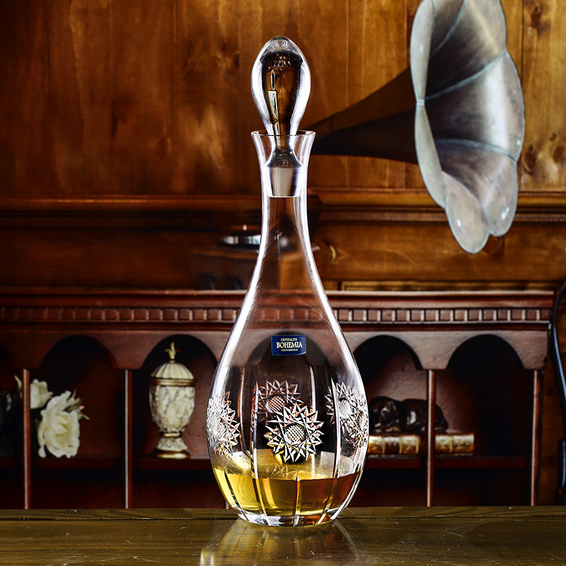 Imported Czech Bohemia Crystal Glass Simple Retro Red Wine Bottle Wine Bottle