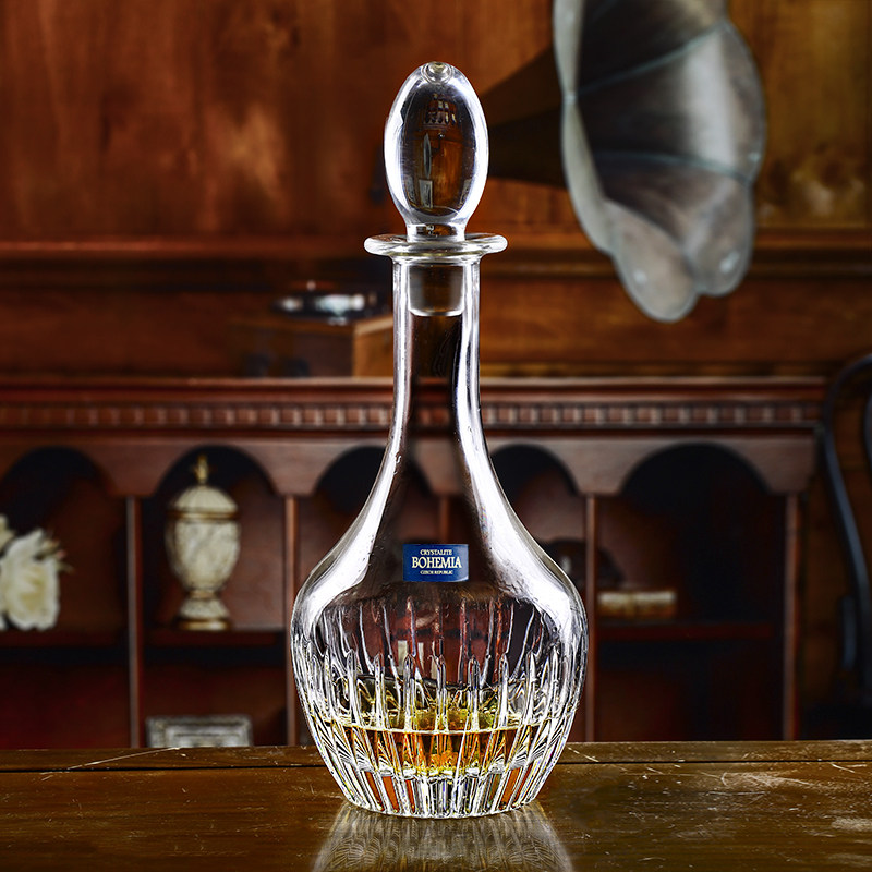 Czech imported BOHEMIA crystal glass red wine bottle decanter wine bottle whiskey foreign wine white wine sparkling bottle