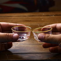 Heat-resistant high temperature resistant glass kung fu small bowls small Cup pin ming bei yu lan bei 2