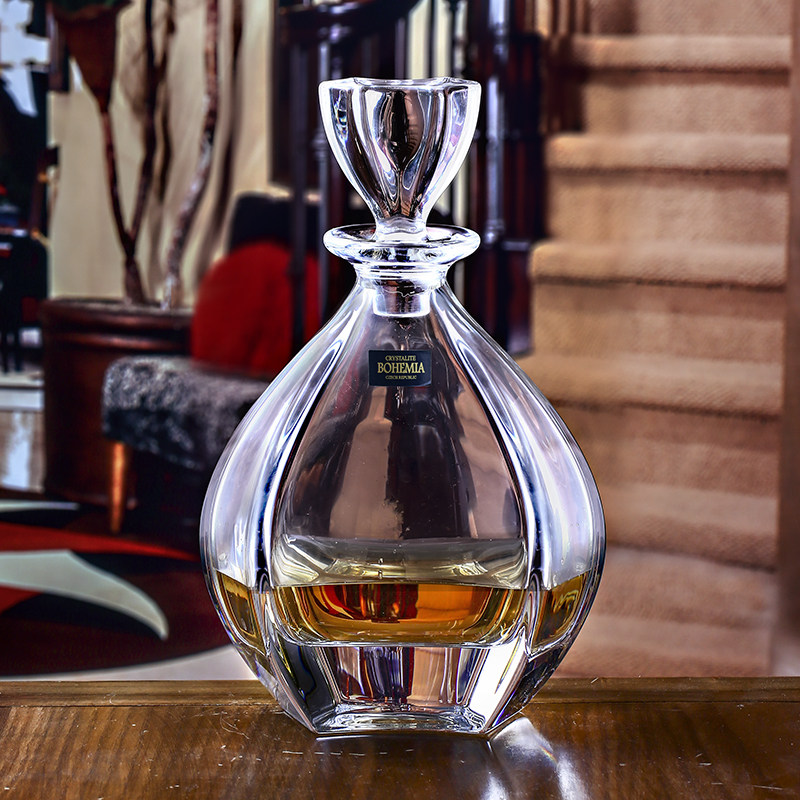 Czech Imports BOHEMIA Crystal Glass Wine With Whisky Bottle Foreign Wine Bottles Red Wine Decanter Hot Pins