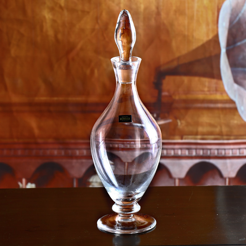 Imported Czech BOHEMIA crystal glass with a whisky decanter decanter wine bottle wine bottle red wine decanter