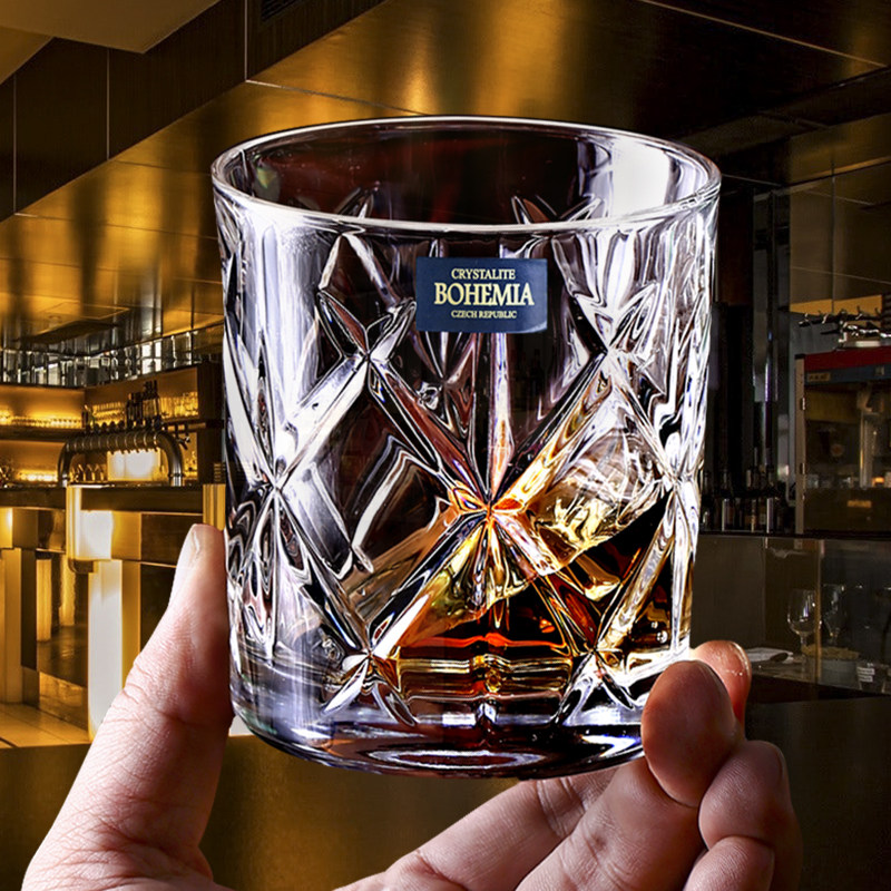 Czech Imports BOHEMIA Crystal Glass Wine Glasses Whisky Wine Cup Foreign Wine Cup Creative Beer Goblet