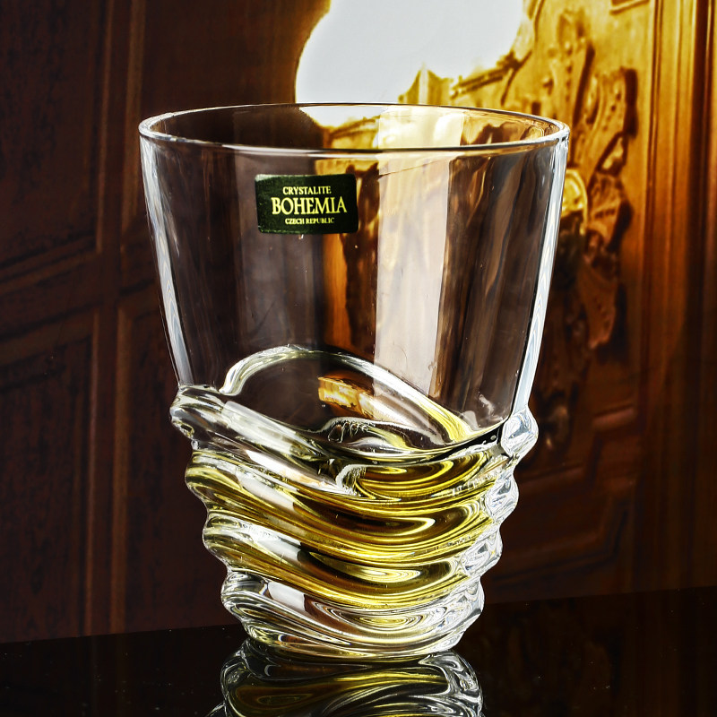 Imported Czech BOHEMIA crystal glass transparent rich water cup juice cup milk cup beer tea cup